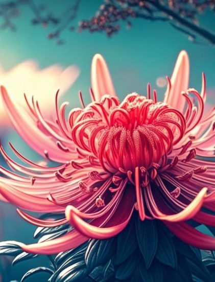 幫我畫一張彼岸花的圖片