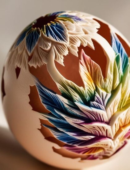 請幫我畫一張蛋雕的圖片 (1)